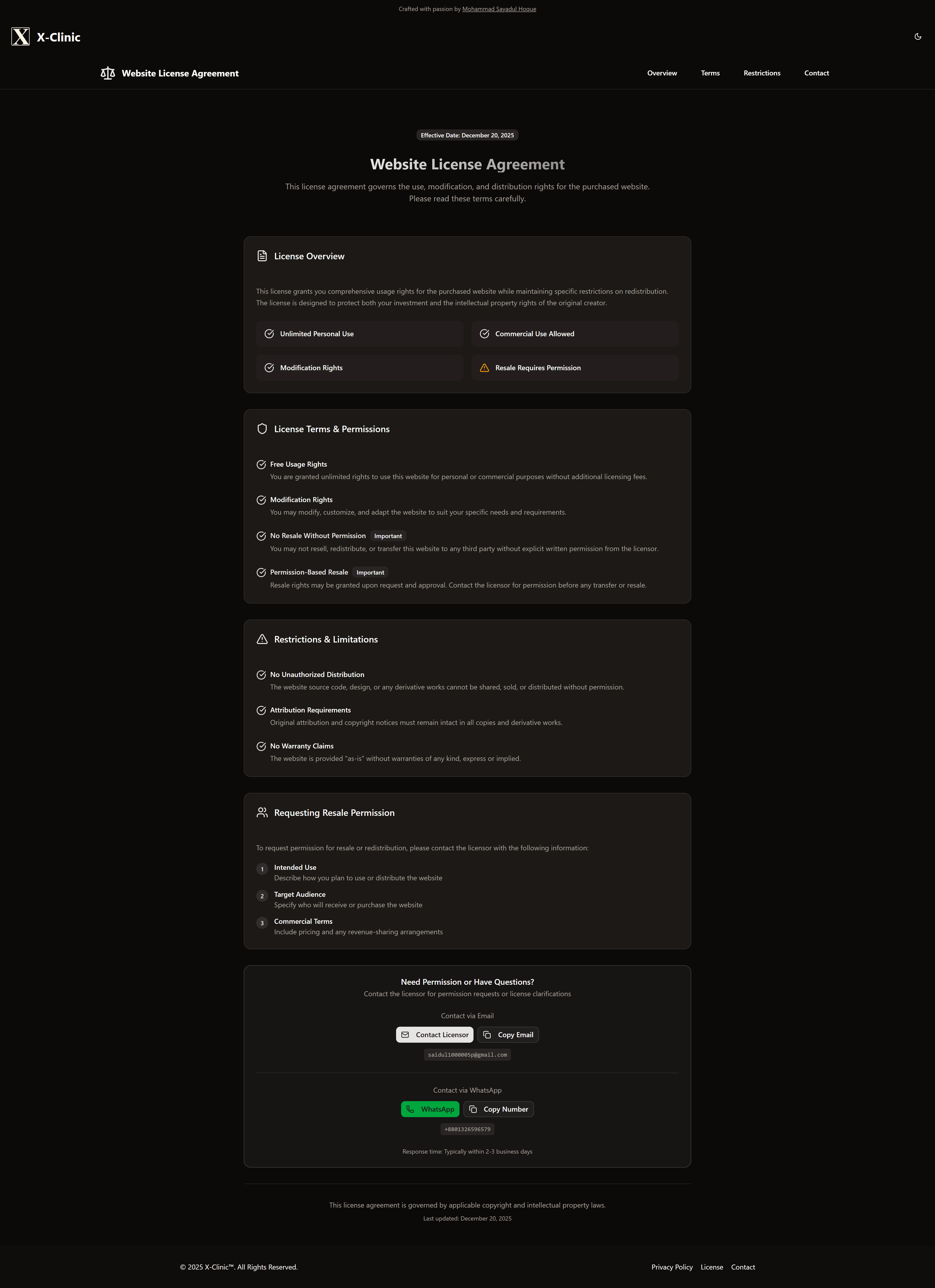 X-Clinic (Patient Management System) screenshot