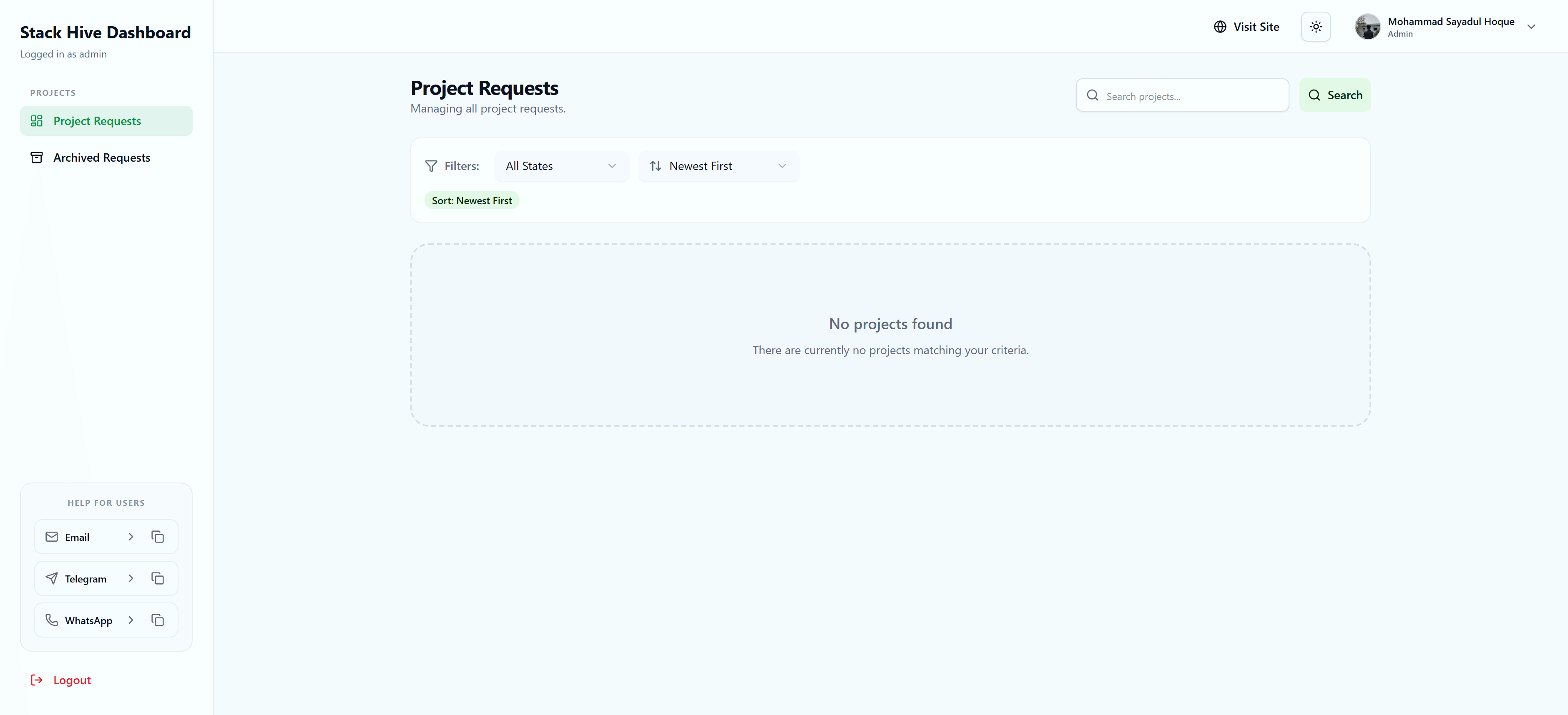 Stack Hive screenshot