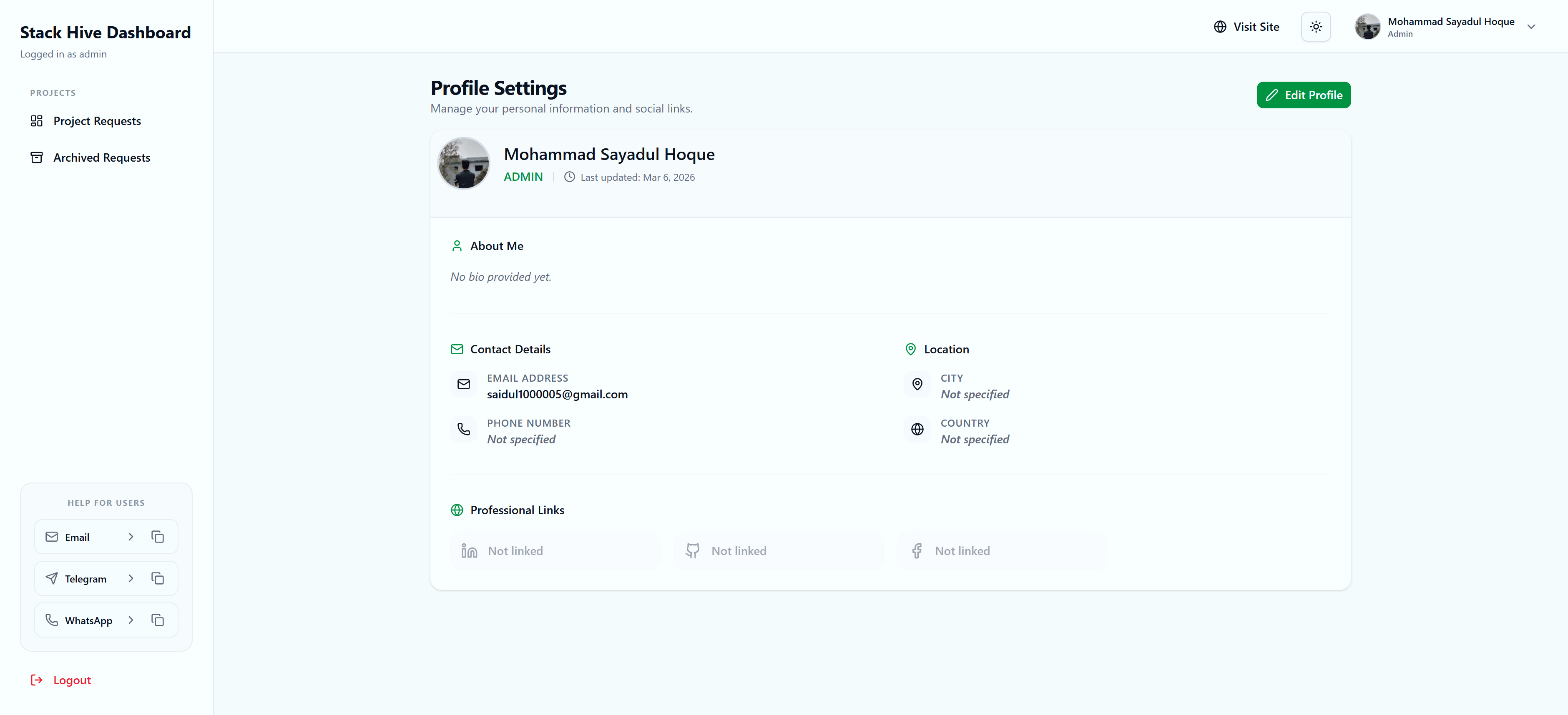 Stack Hive screenshot